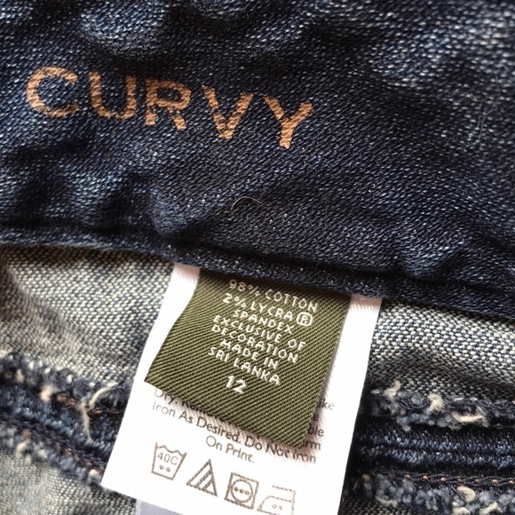 Eddie Bauer size 12 Curvy Crop Jeans - Picture 3 of 4